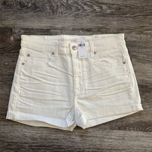 American Eagle Outfitters Women's White Denim Shorts